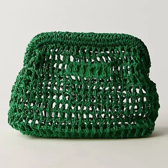 NWT Free People Sand Bound Clutch in Jelly Bean - Picture 3 of 7